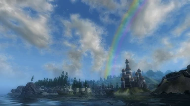 Rainbow over Anvil bay