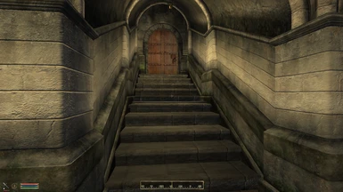 The stairway leading up to your apartment unit
