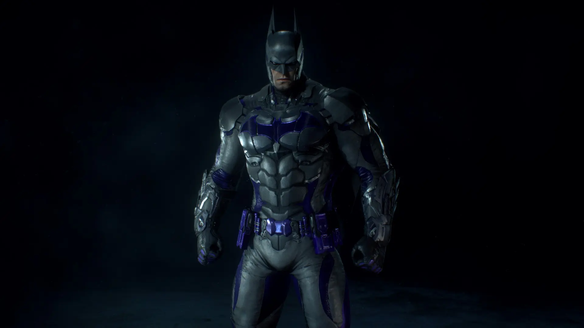 Black-Blue Batsuit V8.04 (New Suit Slot) at Batman: Arkham Knight Nexus ...