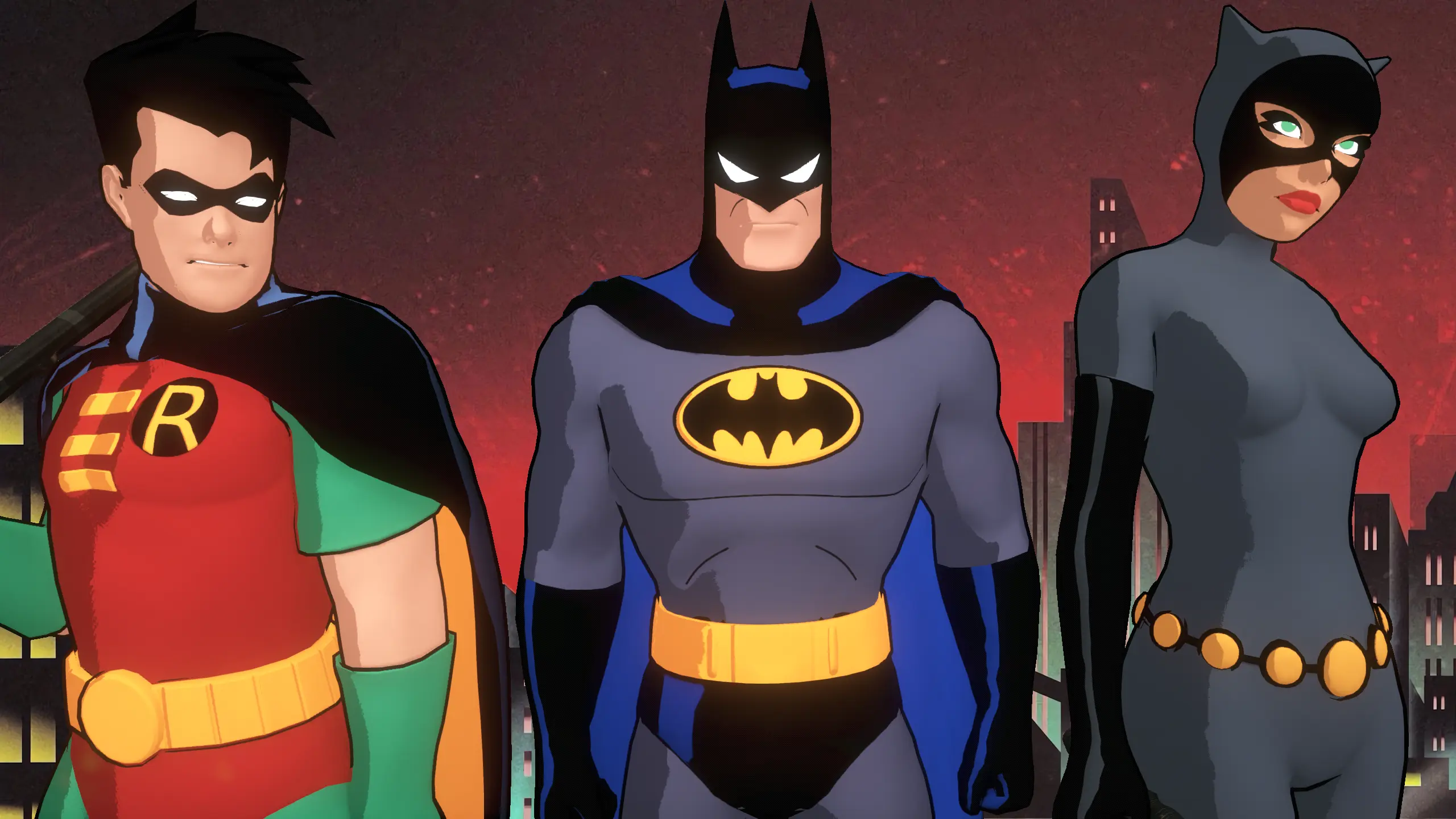 Batman The Animated Series Cel-Shaded Skins Pack at Batman: Arkham ...