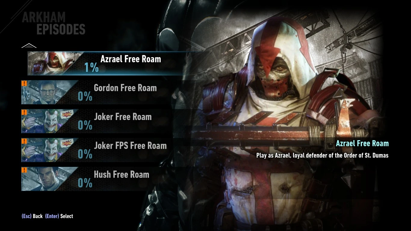 batman arkham knight free roam characters