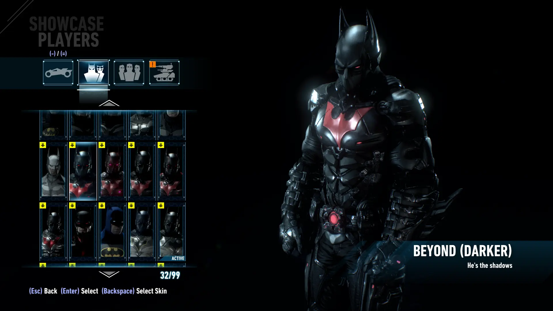 Redesigned Beyond Suits Pack (New Suit Slots) At Batman: Arkham Knight ...