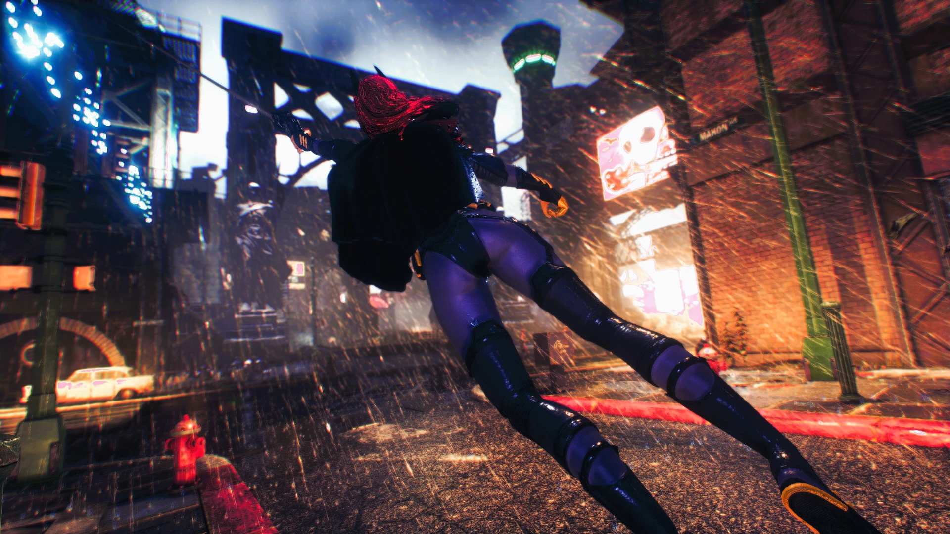Neon Noir Batgirl costume at Batman: Arkham Knight Nexus - Mods and ...