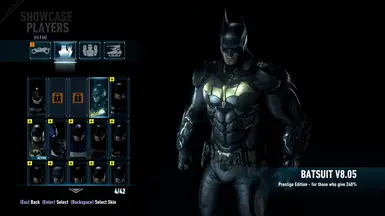 Prestige Suit At Start of Game