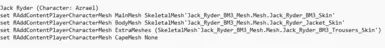 List of Meshes for Arkham Knight