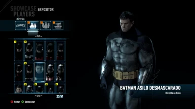 BATMAN ASYLUM UNMASKED (New Suit Slot)