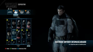 BATMAN SNYDER UNMASKED (New Suit Slot)