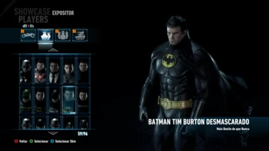 BATMAN TIM BURTON UNMASKED (New Suit Slot)