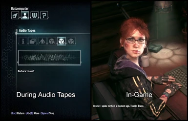 Barbara - During Audio Tapes & In-Game