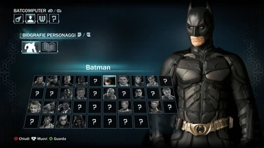 It changes to the 2008 suit as soon as you collect the V8 Batsuit