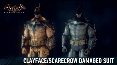 Clayface and Scarecrow Damage Suit
