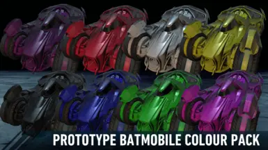 Prototype Batmobile Colour Pack