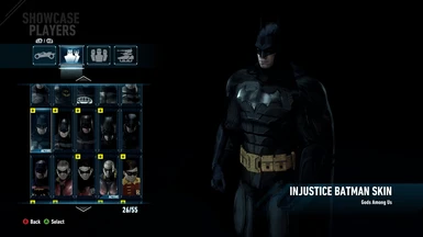 Injustice Batman Skin (New Suit Slot)