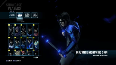 Injustice Nightwing Skin (New Suit Slot)