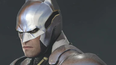 Batman Arkham Knight v8 Suit White Gold and Black Recolor 
