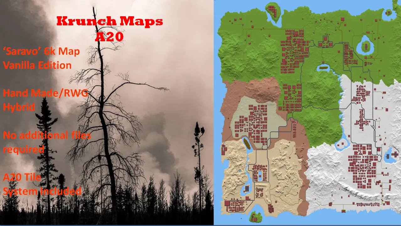 A20 - Saravo - 6k Map - Vanilla Edition at 7 Days to Die Nexus - Mods ...