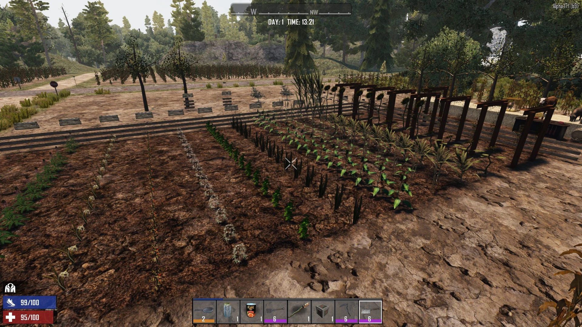 7 days to die farming without hoe