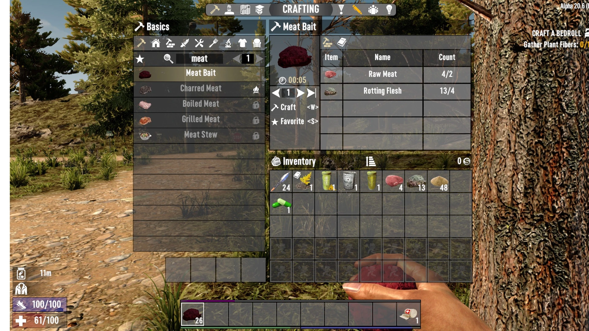 Meat Bait modlet at 7 Days to Die Nexus - Mods and community