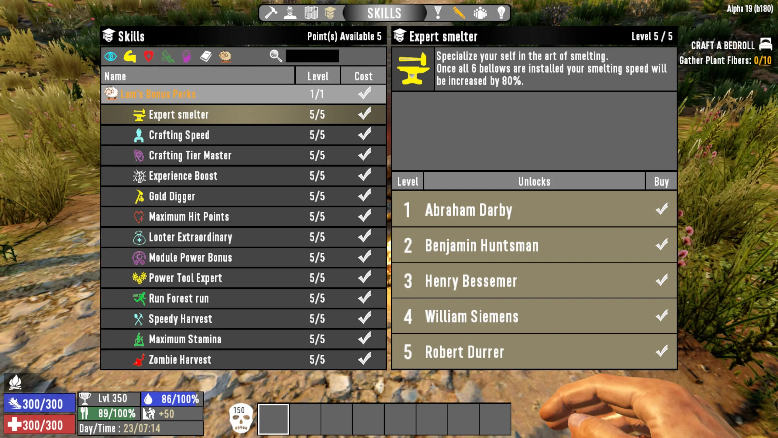 7 days to die smelting