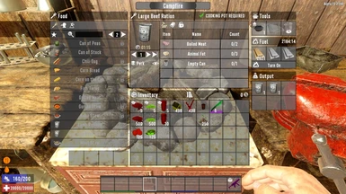 Large Beef Rations Crafting Costs