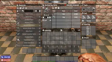 Machine Gun Parts - Crafting Cost