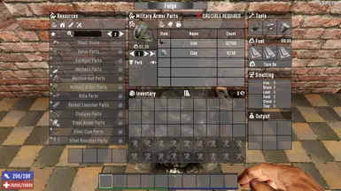 Military Armor Parts - Crafting Cost