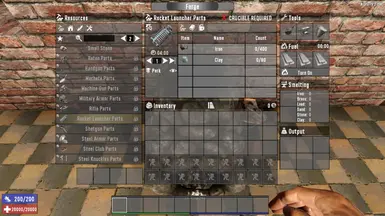 Rocket Launcher Parts - Crafting Cost