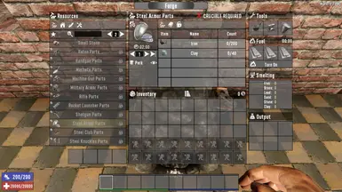 Steel Armor Parts - Crafting Cost