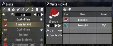 Santa hat as mod