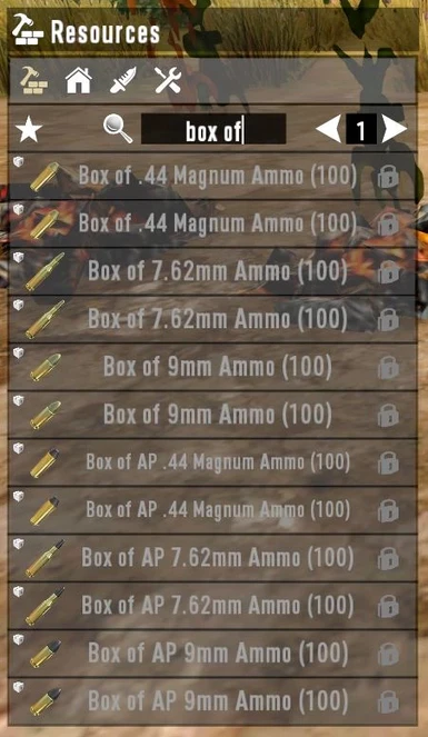 Ammo and gas bundles crafting