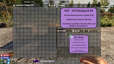 AGF - A20 Backpack 84 7 Days to Die Nexus - and community
