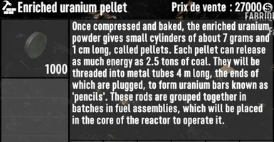 resource enriched uranium pellet
