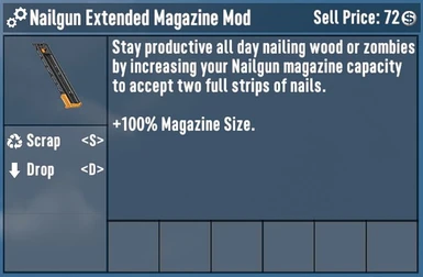 Nailgun Extended Magazine Mod