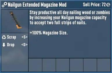 Nailgun Extended Magazine Mod