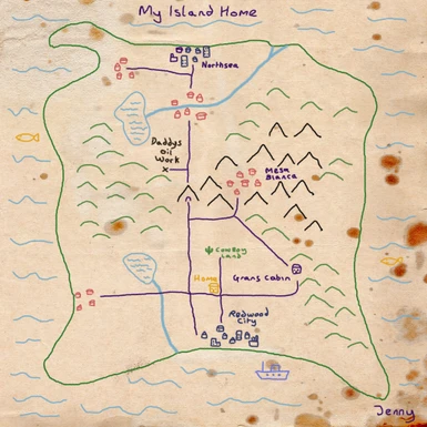 Redwood Island 10k map