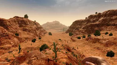 The desert canyon. Build a base here?