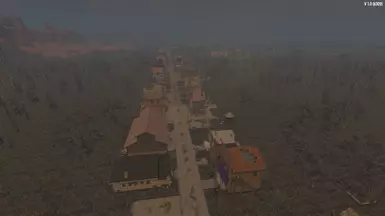 Old West Town in the Burnt Forest Biome