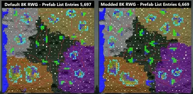 8K RWG Example World from default to modded