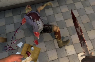 Gore Overhaul (Blood stains Blood on weapon and more)