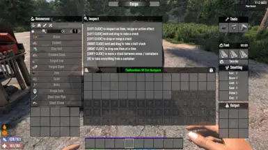 New Forge UI with Crafting, Forge Slots, and output