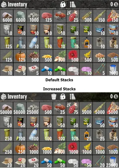 7 Days To Die Increased Stack Sizes