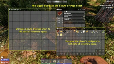hydrogen Freeze Nevertheless PhD Bigger Backpack and Secure Storage Chest (A20 and A19.6) at 7 Days to  Die Nexus - Mods and community