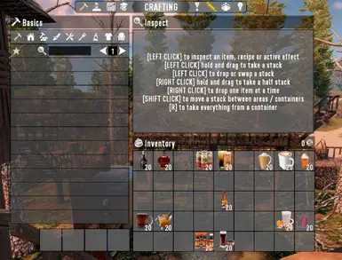 All new drinks I added into the game