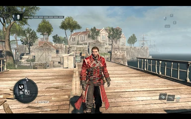 The red suit of the Templar master