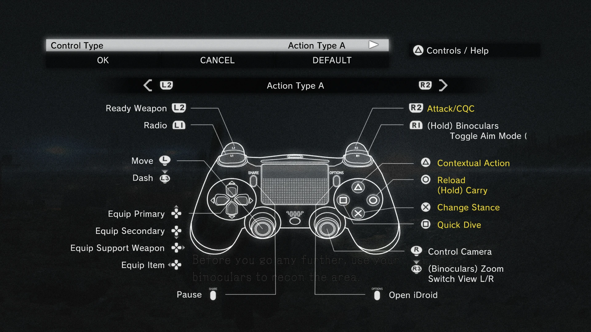 DualShock3 and 4 button icons at Metal Solid V: The Phantom Pain - Mods community