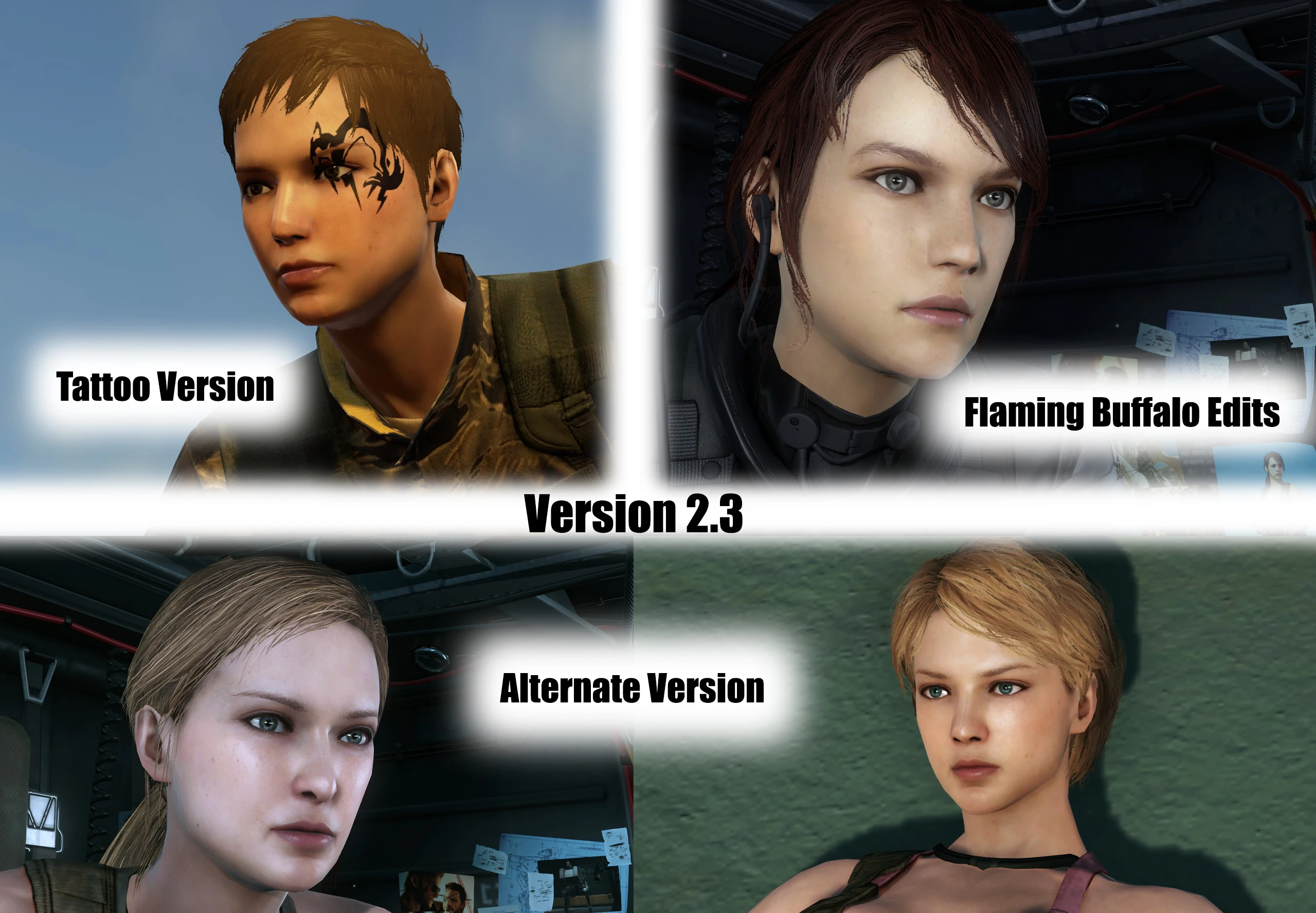 New Female Faces and Hairs at Metal Gear Solid V: The Phantom Pain ...