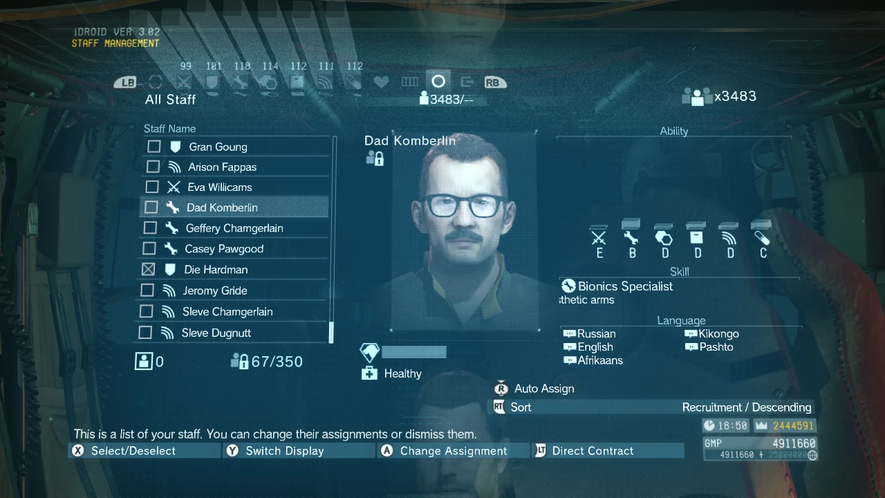 Normal Human Names at Metal Gear Solid V: The Phantom Pain Nexus - Mods ...