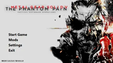 Snakebite Mod Manager At Metal Gear Solid V The Phantom Pain Nexus Mods And Community