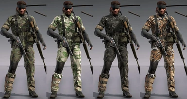 MGS3 ULTRA CAMO PACK (mgs3 fatigues with all 57 camos)