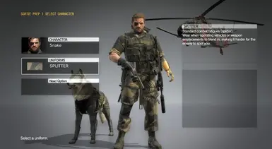 mgs 5 the phantom pain outfits splitter